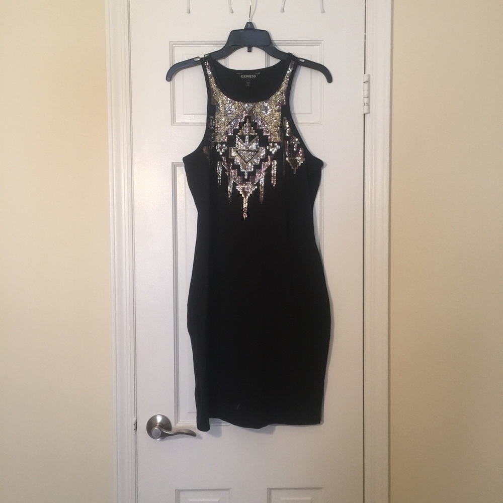 COPY - Aztec Sequin Mini Dress